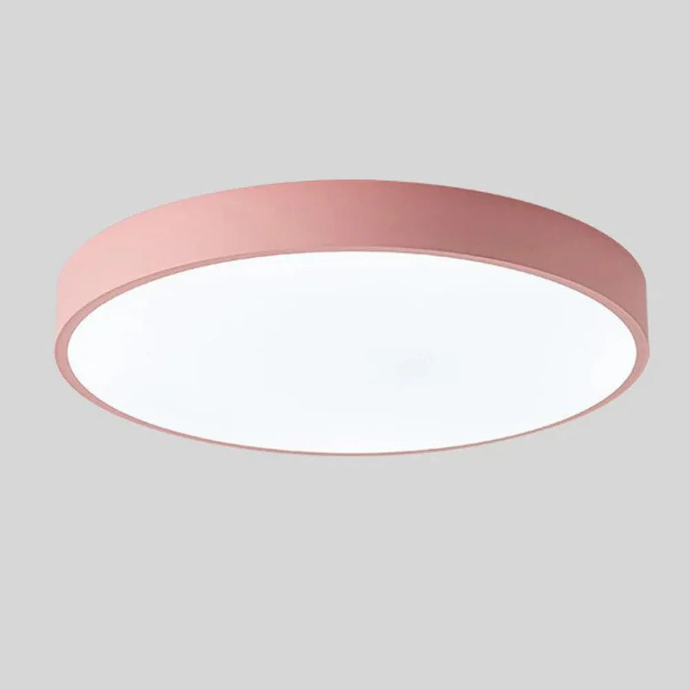 Skandinavisk Loftlampe i Træ - Rundt Design i Flere Farver 18