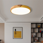 Skandinavisk Loftlampe i Træ - Rundt Design i Flere Farver 5
