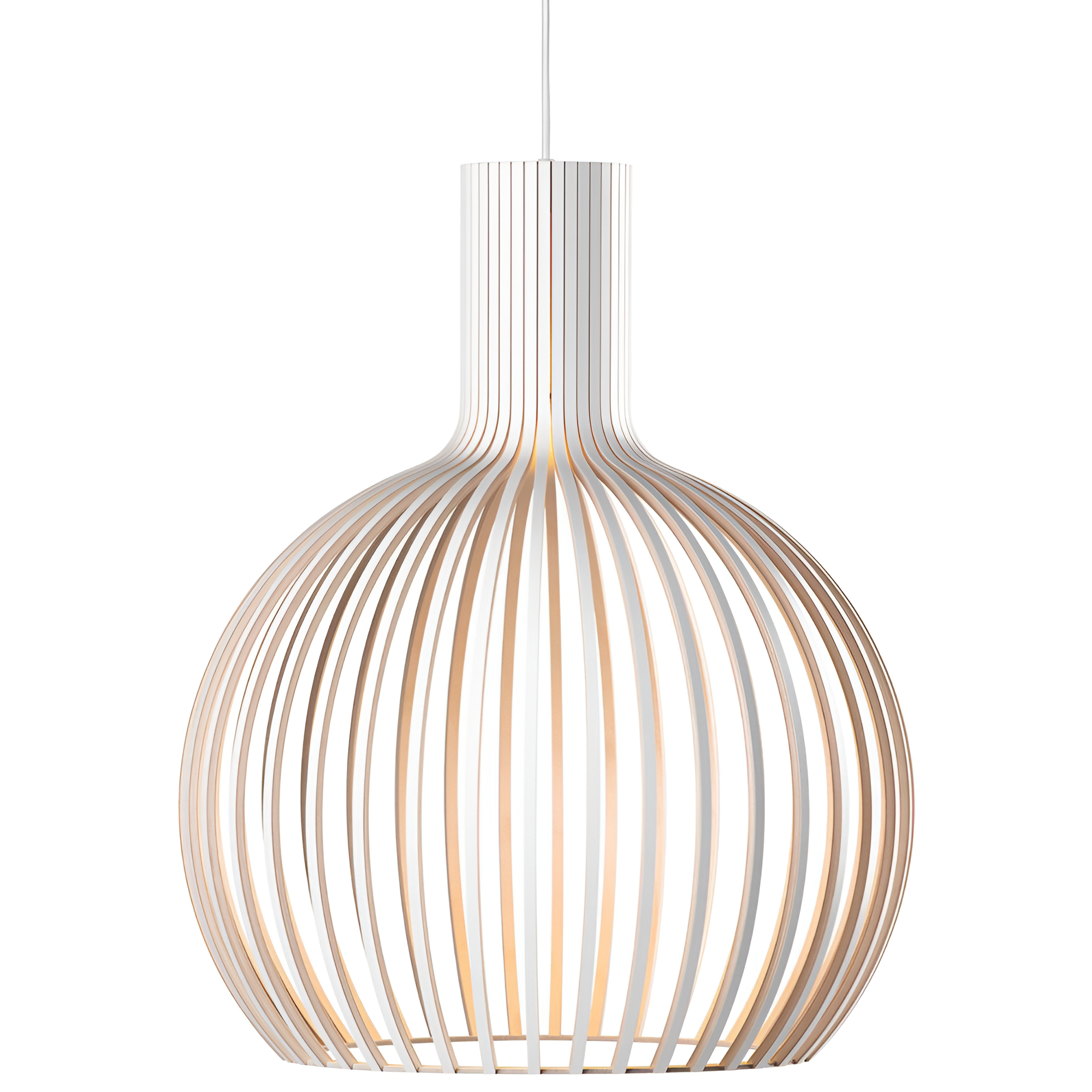 Skandinavisk Pendel Lampe i Træ – Lameldesign til Spisebord 12