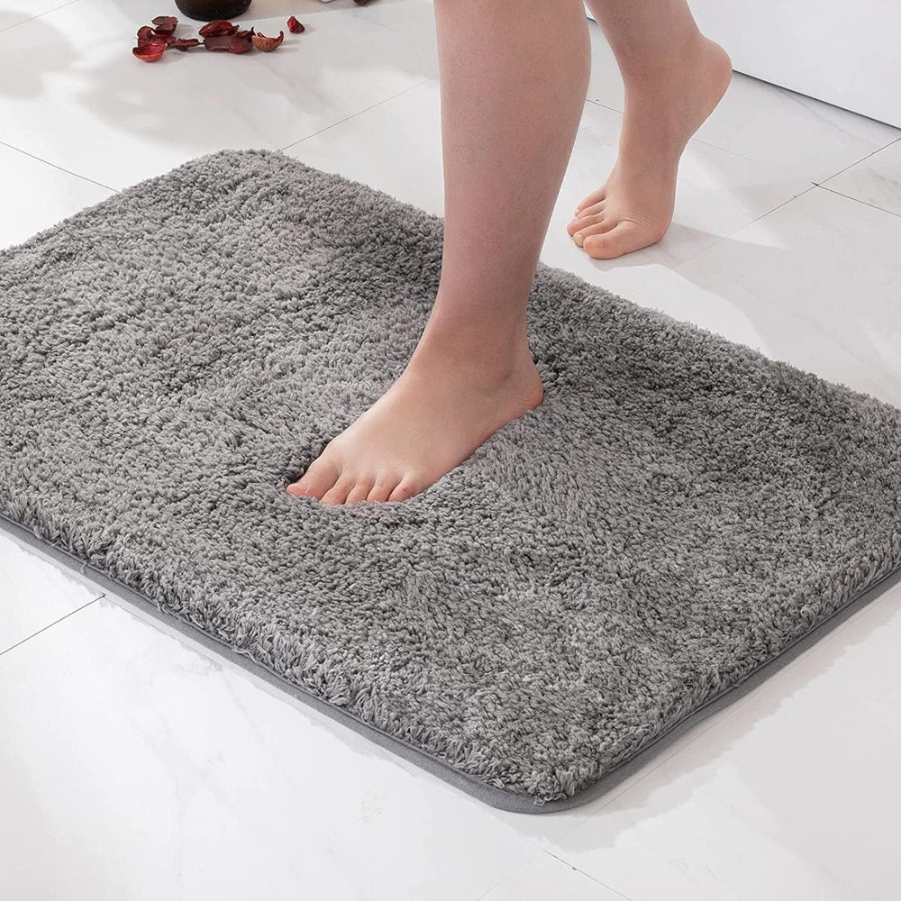 Skridsikker Bademåtte i Mikrofiber, Pels og Plys - Hurtigtørrende og Blød 7
