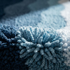 Skridsikker Bademåtte med Bølgemønster i Flockingmateriale - Absorberende 3