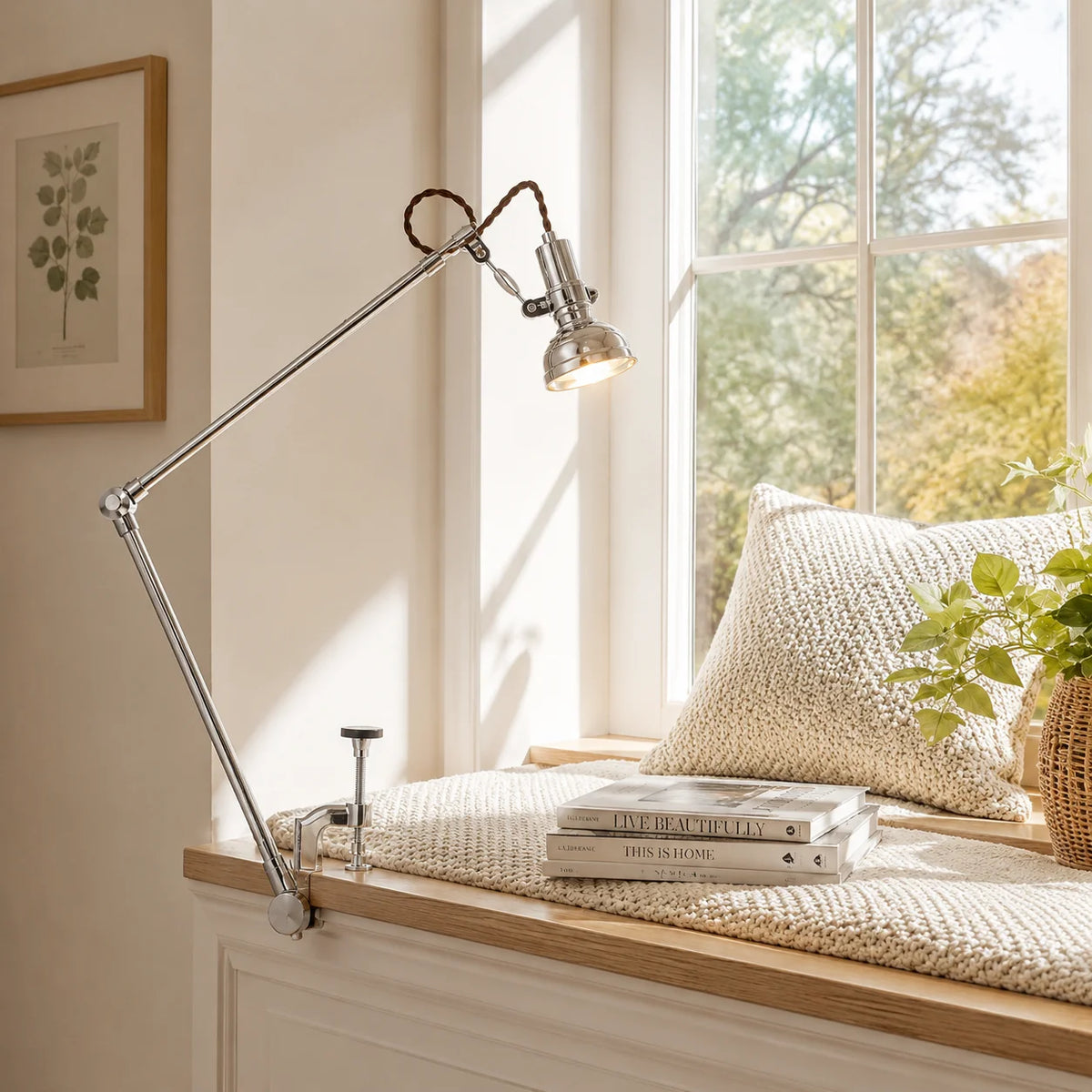 Skrivebordslampe med Klemme og Justerbar Arm 8