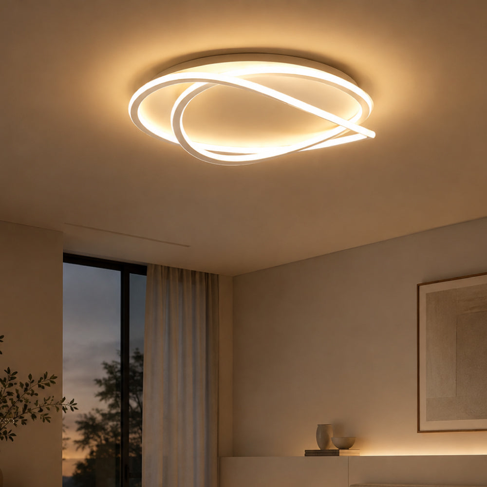 Skulpturel Ring-Loftlampe med Fjernbetjening - Dæmpbar og Justerbar Farvetemperatur 1