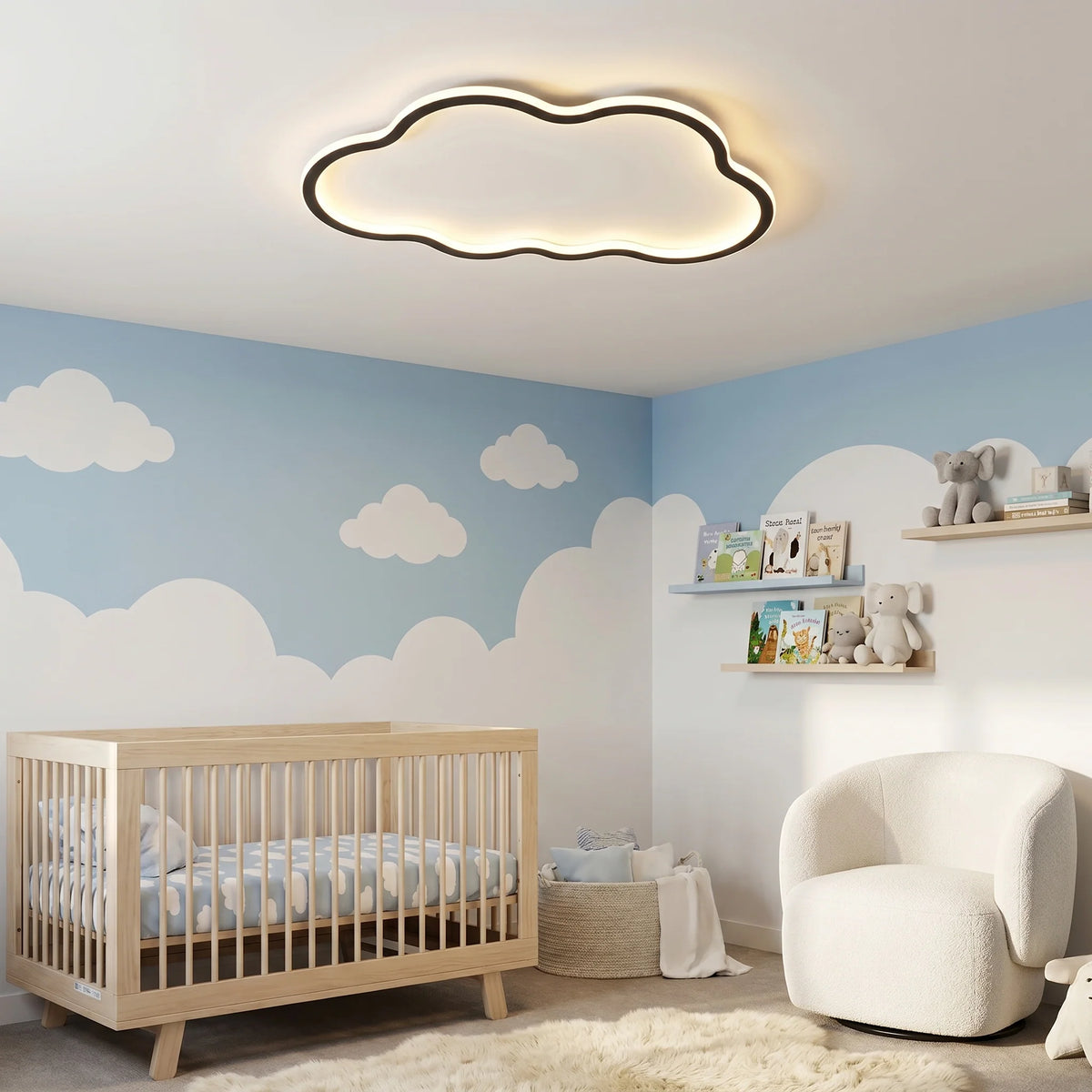 Skyformet Loftlampe til Soveværelse 2