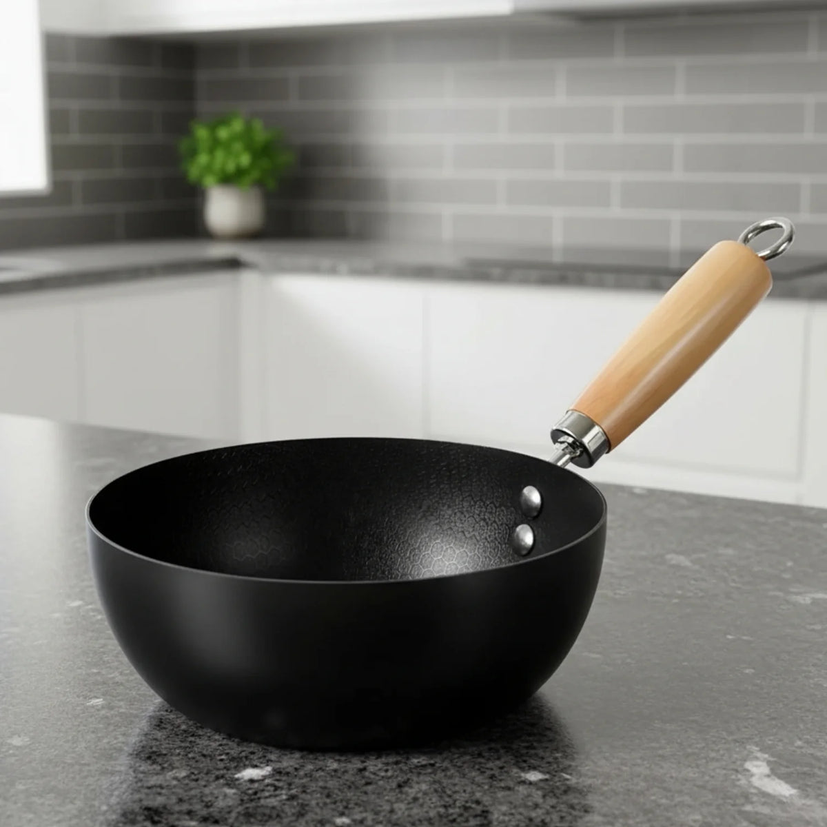 Smedejernspande med Naturlig Nonstick-Overflade – 20 til 28 cm 5