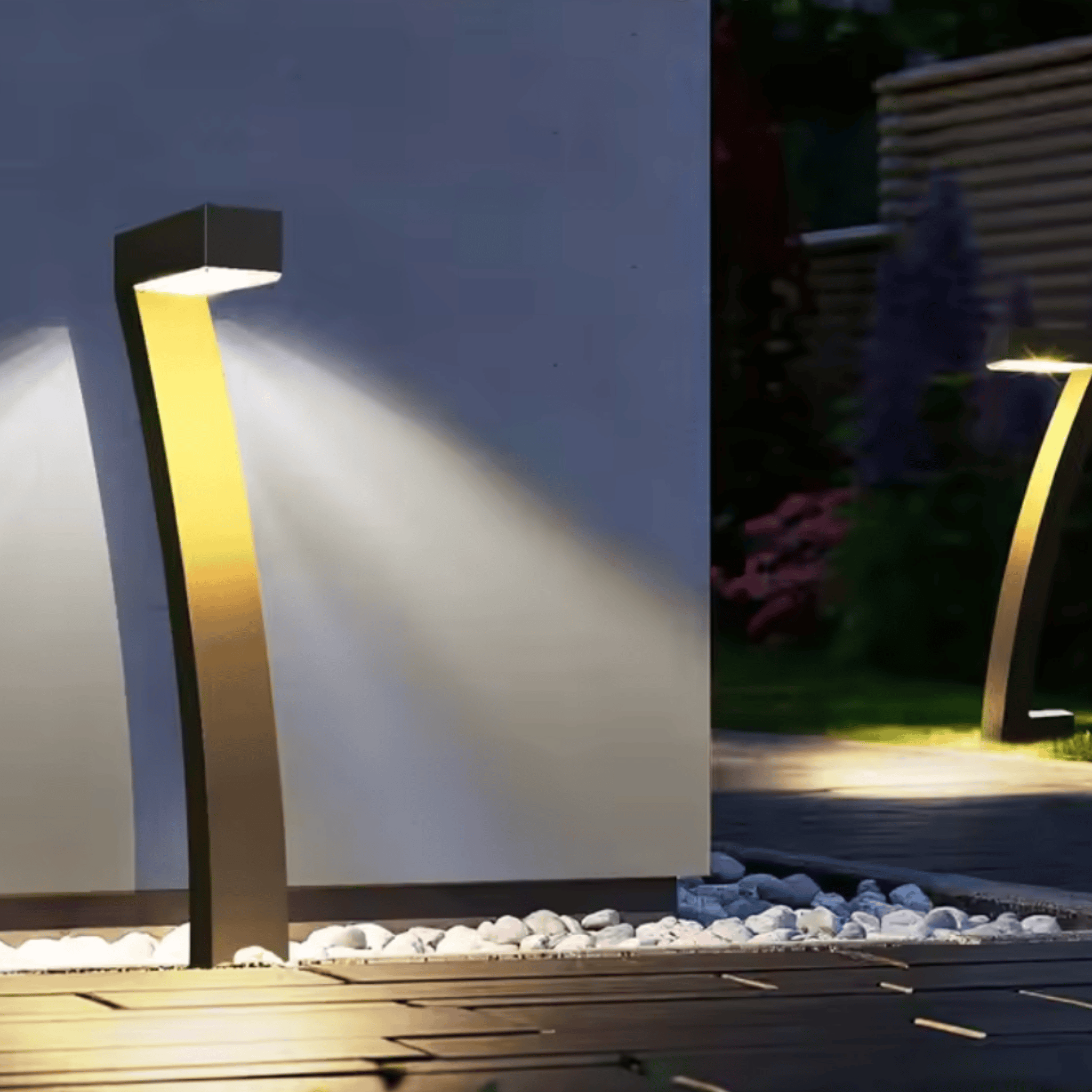Solcelle Lampe Udendørs – Moderne Varm Hvid Lys med Automatisk Tænd/Sluk 3