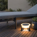 Solcellelampe til Haven - Svævende Skive med Arkitektonisk Design 3
