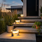 Solcellelampe til Haven - Svævende Skive med Arkitektonisk Design 6
