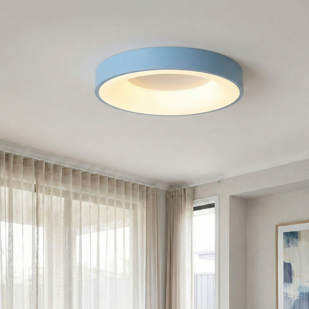 Stilren Farvet Loftlampe - Metal og Acryl Justerbar Dæmpbar 3
