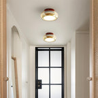 Stilren Glas Loftlampe - Tonet Glas med Varmt Lys 1
