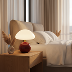 Stilren Mushroom Bordlampe - Keramik med Justerbar Lys i 3 Farver 2
