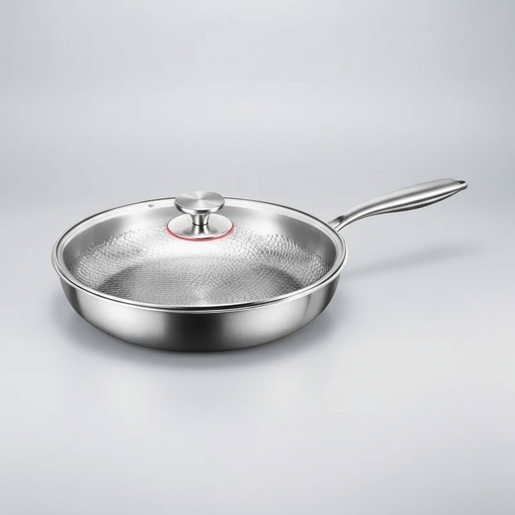 Titanium Stegepande – Hamret Design med Non-stick Overflade til Induktion 6