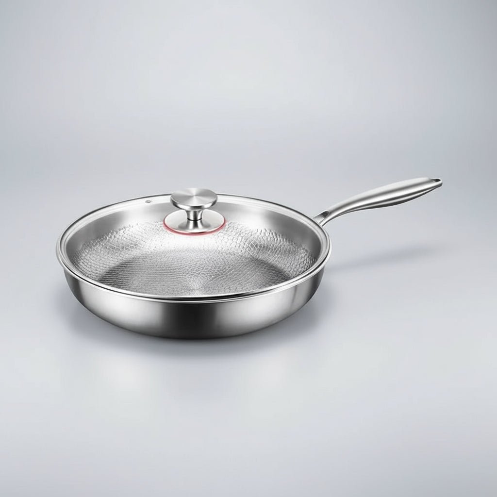 Titanium Stegepande – Hamret Design med Non-stick Overflade til Induktion 7