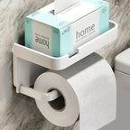 Toiletrulleholder i Aluminium med Opbevaringshylde – Moderne og Pladsbesparende Design 5