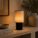 Trådløs Bordlampe i Aluminium - Canvasskærm med Dæmpbar LED 0
