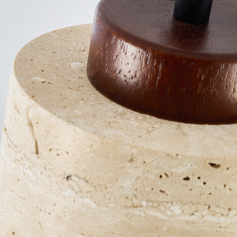 Travertin Pendel Lampe - Natursten Nordisk Minimalistisk Belysning 4

