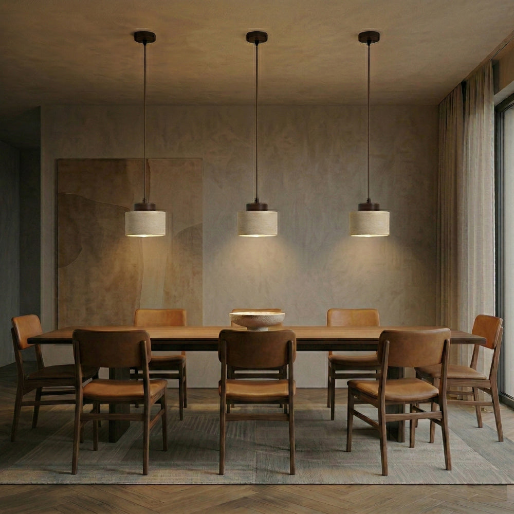Travertin Pendel Lampe - Natursten Nordisk Minimalistisk Belysning 6
