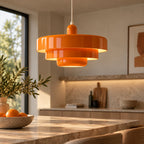 Trelags Bauhaus Pendellampe – Nordisk Metalarmatur til Spisebord 0