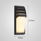 Udendørs Væglampe med Sensor – Vandtæt LED i Minimalistisk Design 8