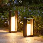 Udendørslampe i Aluminium - Solenergidrevet Plænelampe til Havebelysning 1