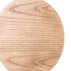 Væglampe i Egetræ – Rund Design med Bagudrettet LED Belysning 7