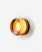 Væglampe i Glas - Skulpturel Ringform i Flere Glasfarver 4
