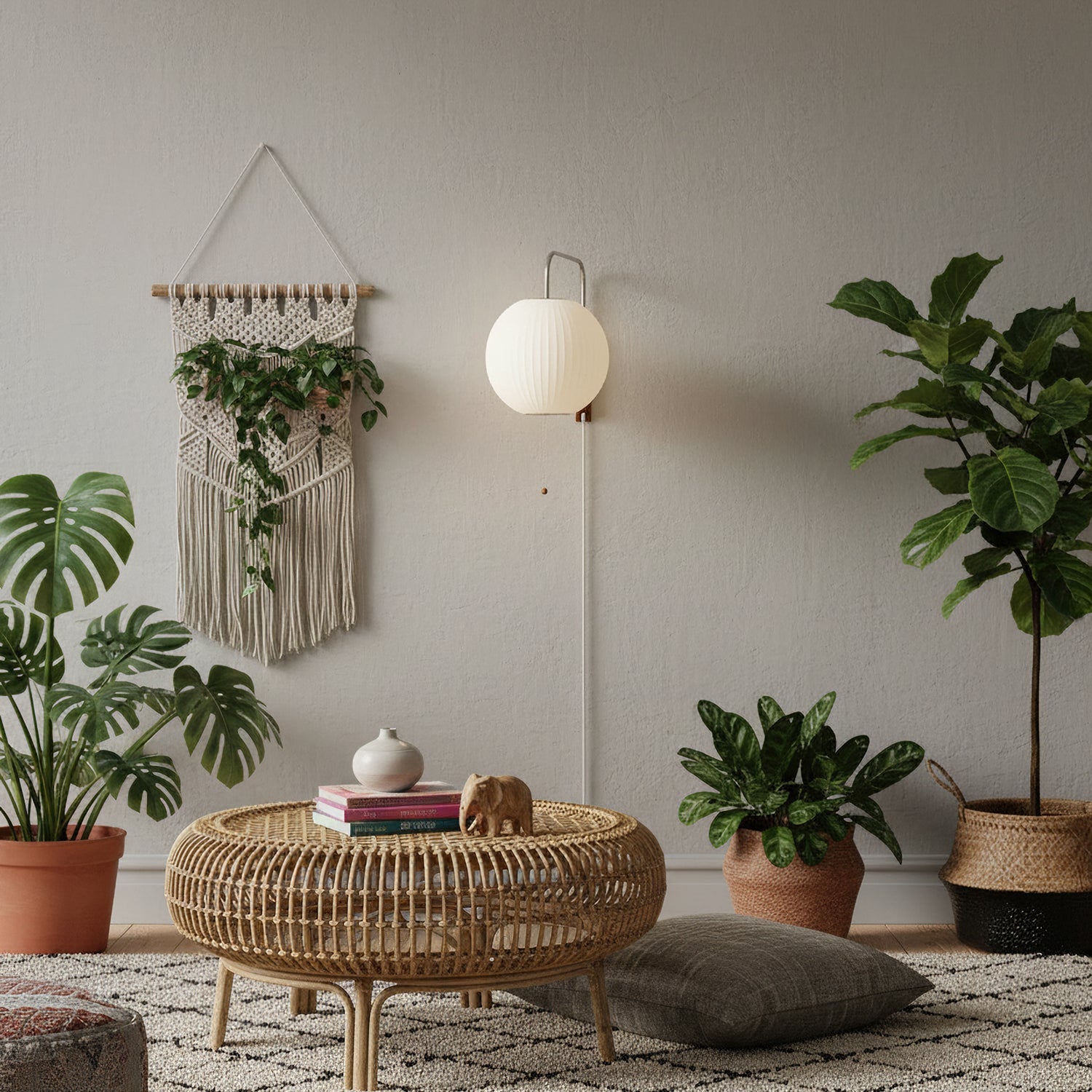Væglampe i Metal – Justerbar Arm med Plug-In Design 15