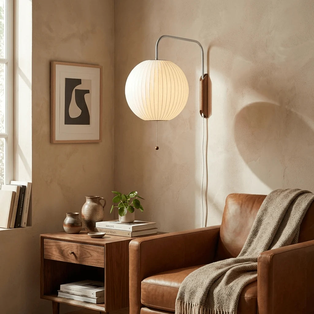 Væglampe i Metal – Justerbar Arm med Plug-In Design 4