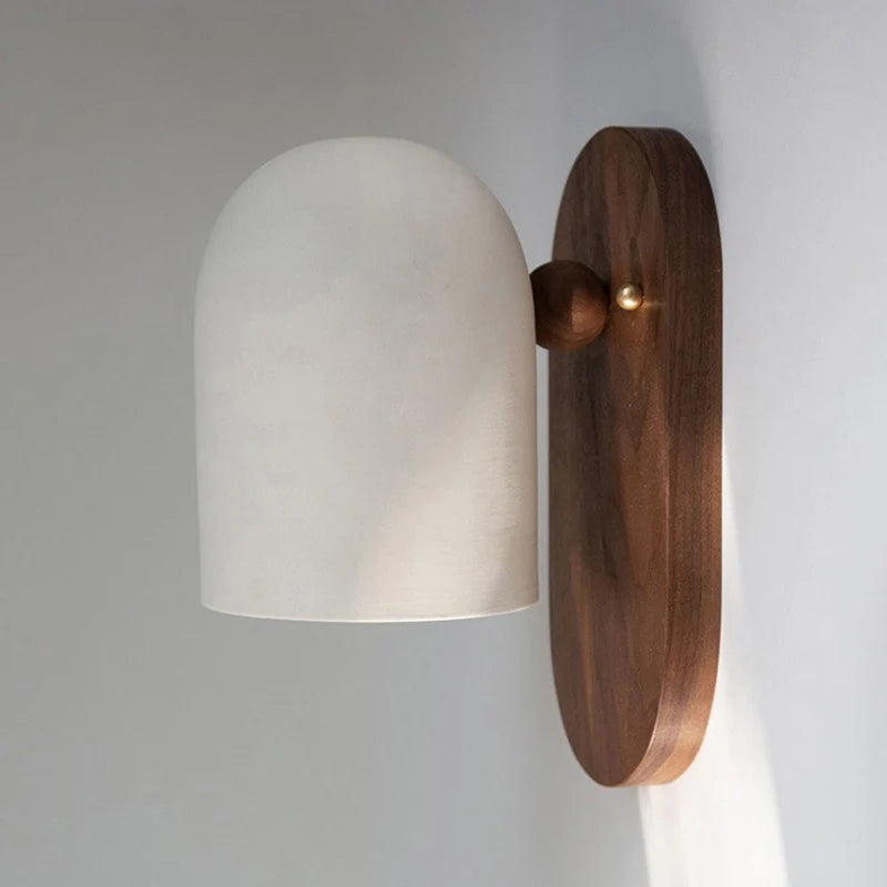Væglampe i Valnød og Metal – Skandinavisk Design 0
