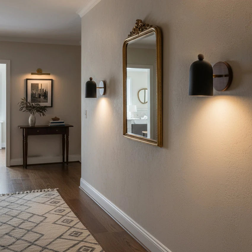 Væglampe i Valnød og Metal – Skandinavisk Design 6