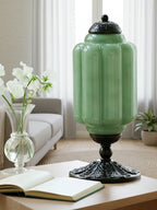 Vintage Bordlampe i Glas – Tidløst Design med Elegant Atmosfære 7