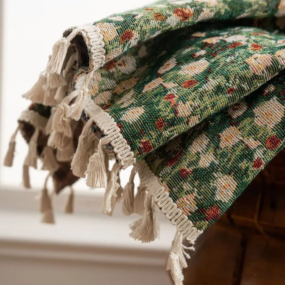 Vintage Gardiner i Mikrofiber – Blomstermønster med Kvaster til Lysfiltrering 2