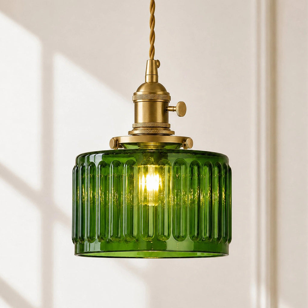 Vintage Hængelampe i Glas – Elegant og Tidløst Design 1