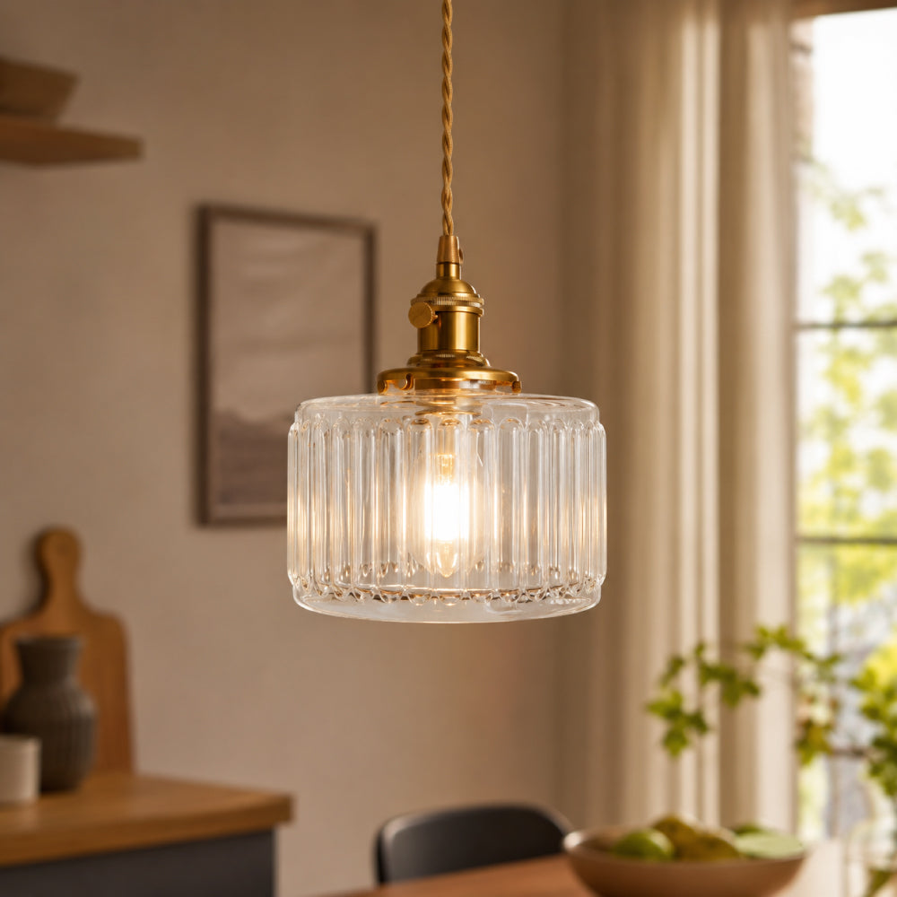 Vintage Hængelampe i Glas – Elegant og Tidløst Design 11
