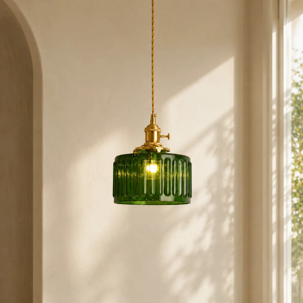 Vintage Hængelampe i Glas – Elegant og Tidløst Design 4