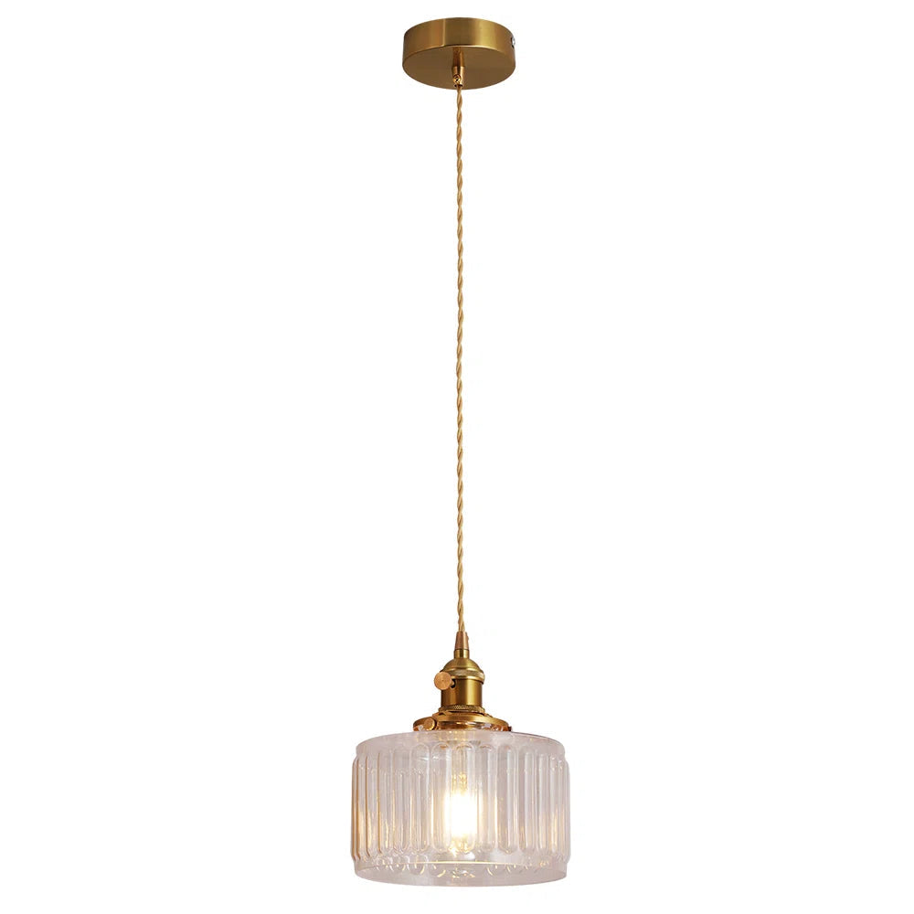 Vintage Hængelampe i Glas – Elegant og Tidløst Design 6