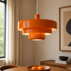 Vintage Pendel Lampe - Flerlags Design i Metal 0
