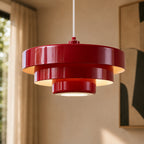 Vintage Pendel Lampe - Flerlags Design i Metal 12