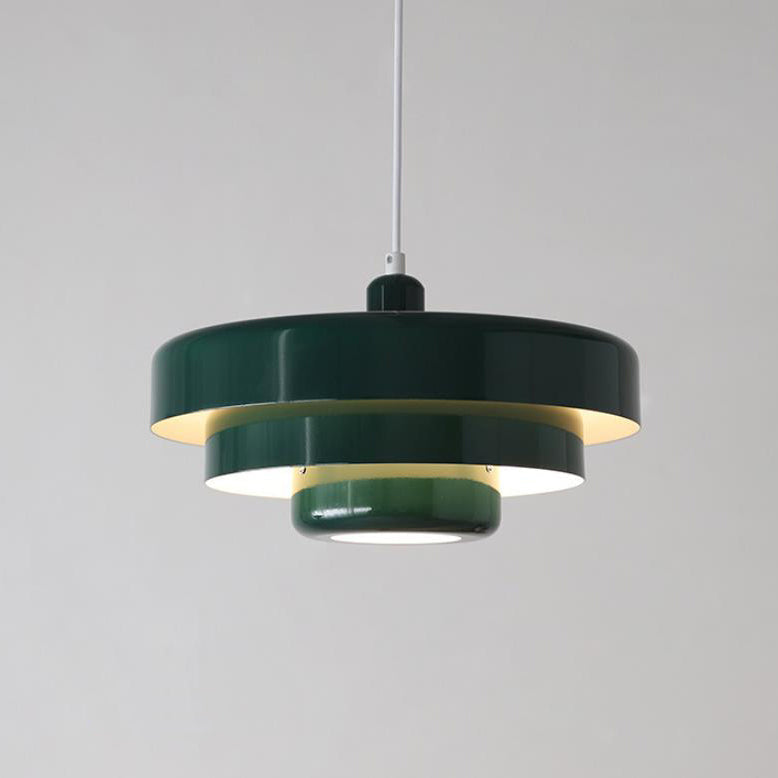 Vintage Pendel Lampe - Flerlags Design i Metal 14