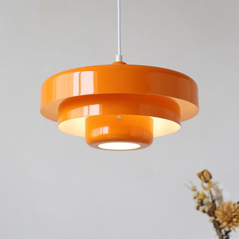 Vintage Pendel Lampe - Flerlags Design i Metal 17