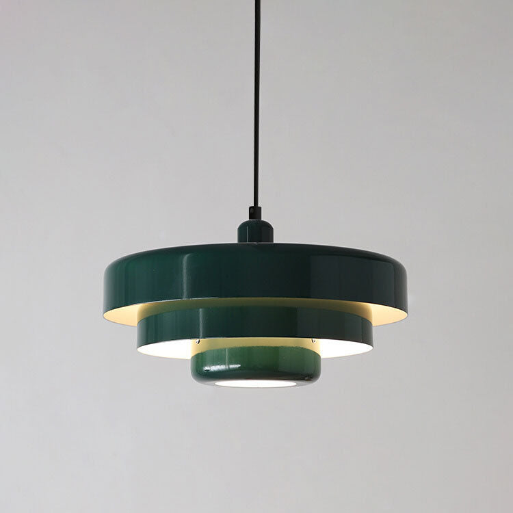 Vintage Pendel Lampe - Flerlags Design i Metal 18