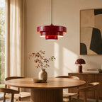 Vintage Pendel Lampe - Flerlags Design i Metal 3
