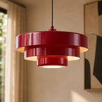 Vintage Pendel Lampe - Flerlags Design i Metal 8
