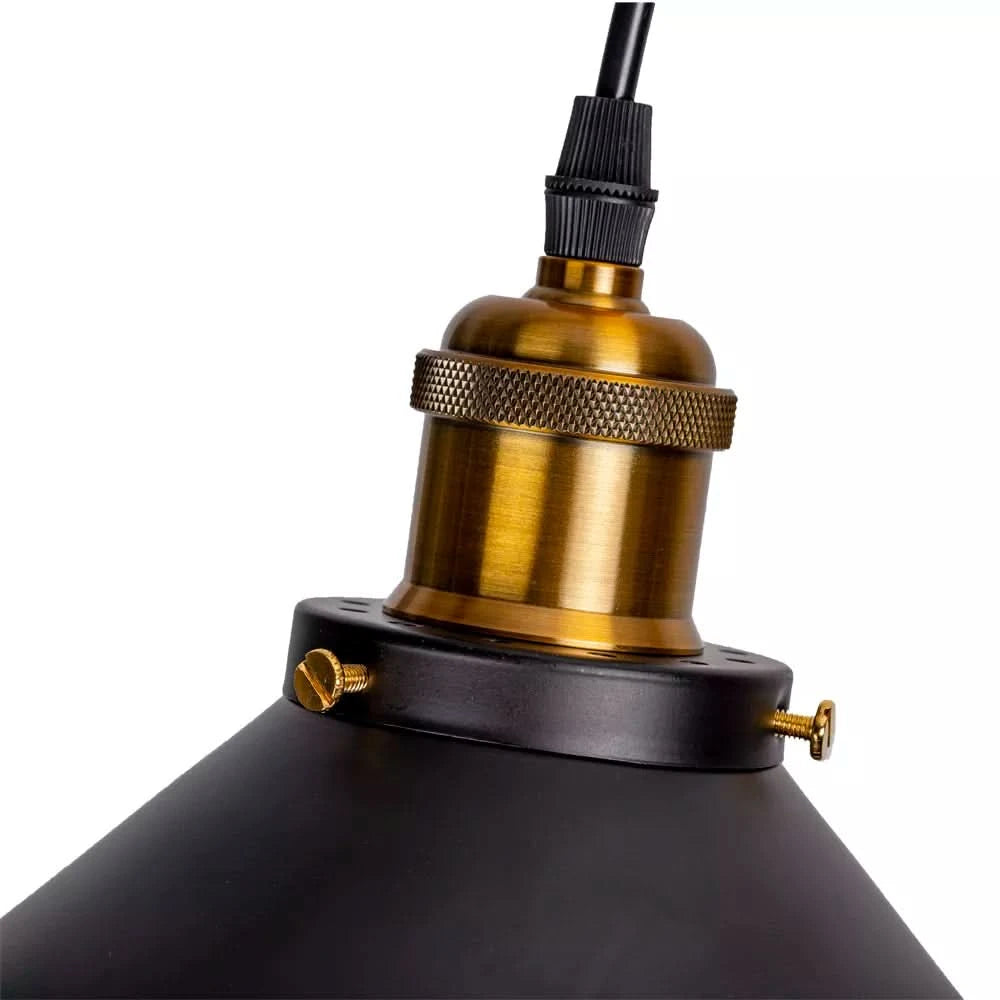 Vintage Pendel Lampe - Industrielt Design i Metal 4
