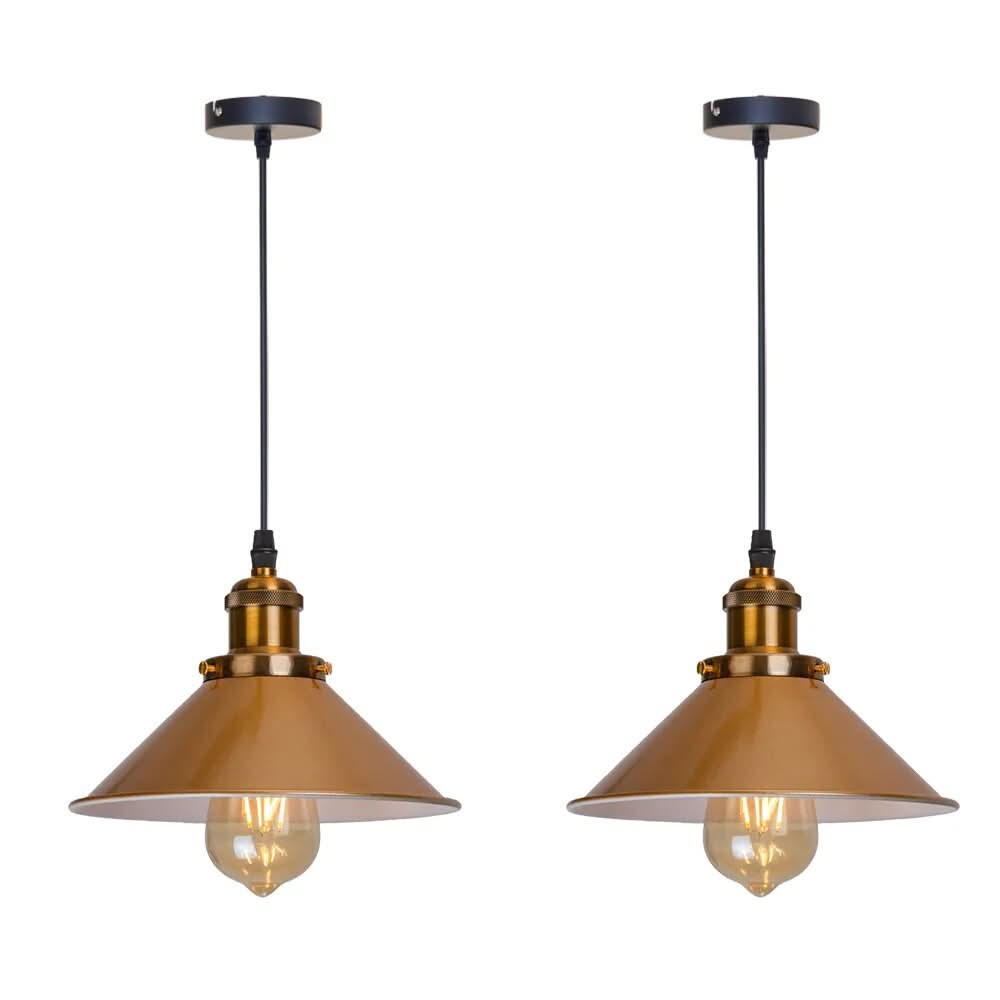 Vintage Pendel Lampe - Industrielt Design i Metal 5
