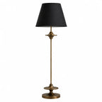 Vintage stof gulvlampe med konisk skærm i klassisk design 9