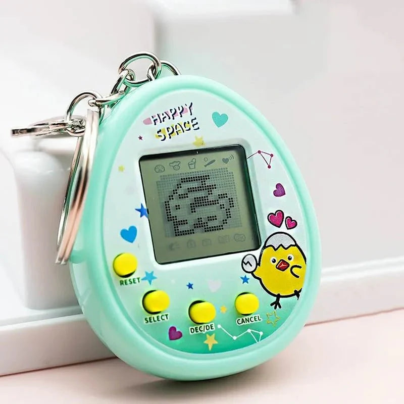 Virtuelt Kæledyr med Nøglering i Retrodesign 2
