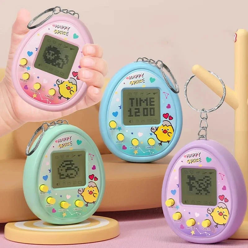Virtuelt Kæledyr med Nøglering i Retrodesign 3