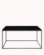 Vita Sofabord | Sort Metalstel, Kompakt Design 60x90 cm 2