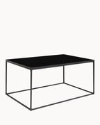 Vita Sofabord | Sort Metalstel, Kompakt Design 60x90 cm 3